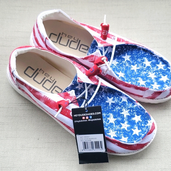 Hey Dude Shoes - HEY DUDE WENDY STAR SPANGLED